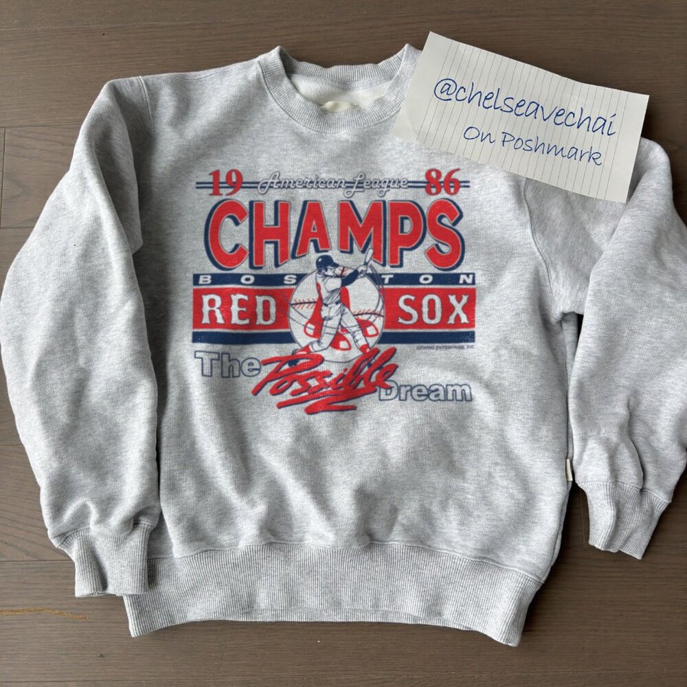 Vintage Boston Red Sox 1986 American League Champions Baseball Shirt tee